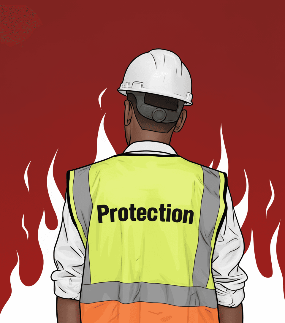 ProtectionCO professional inspecting fire safety equipment